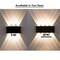 Quickway Imports Decorative Aluminum Wall Lamp for Indoors and Outdoors - 8W Cool White 4000K - Set of 2 QI004493.BK.2 - alternate 4